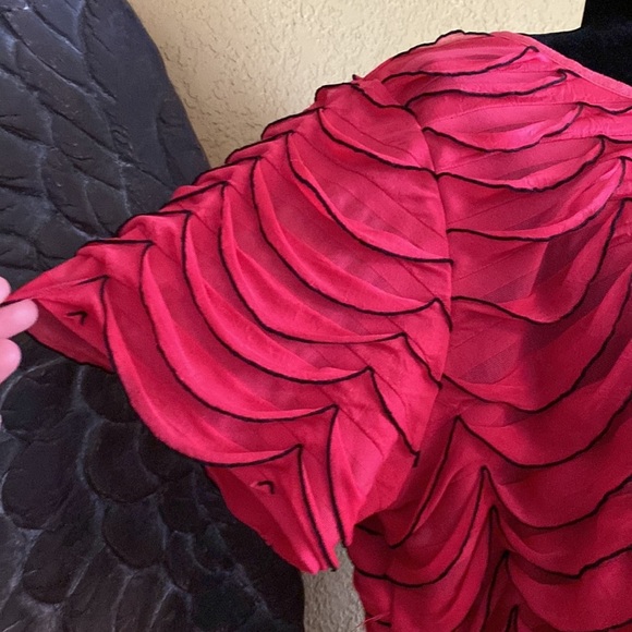 Notations Pink Ruffled Shirt - Picture 2 of 7